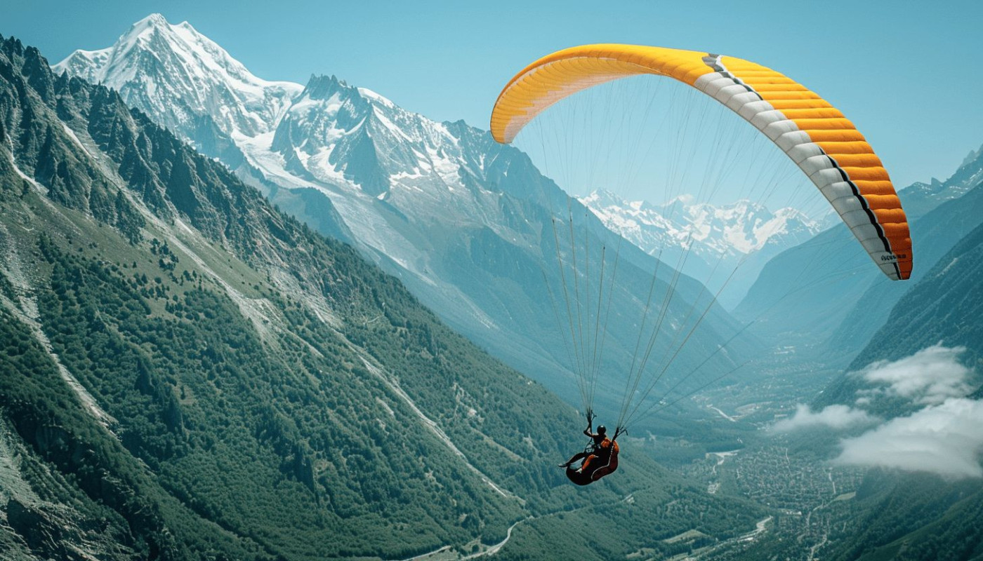 Parapente au-dessus de la vallée de Chamonix panorama et adrénaline garantis